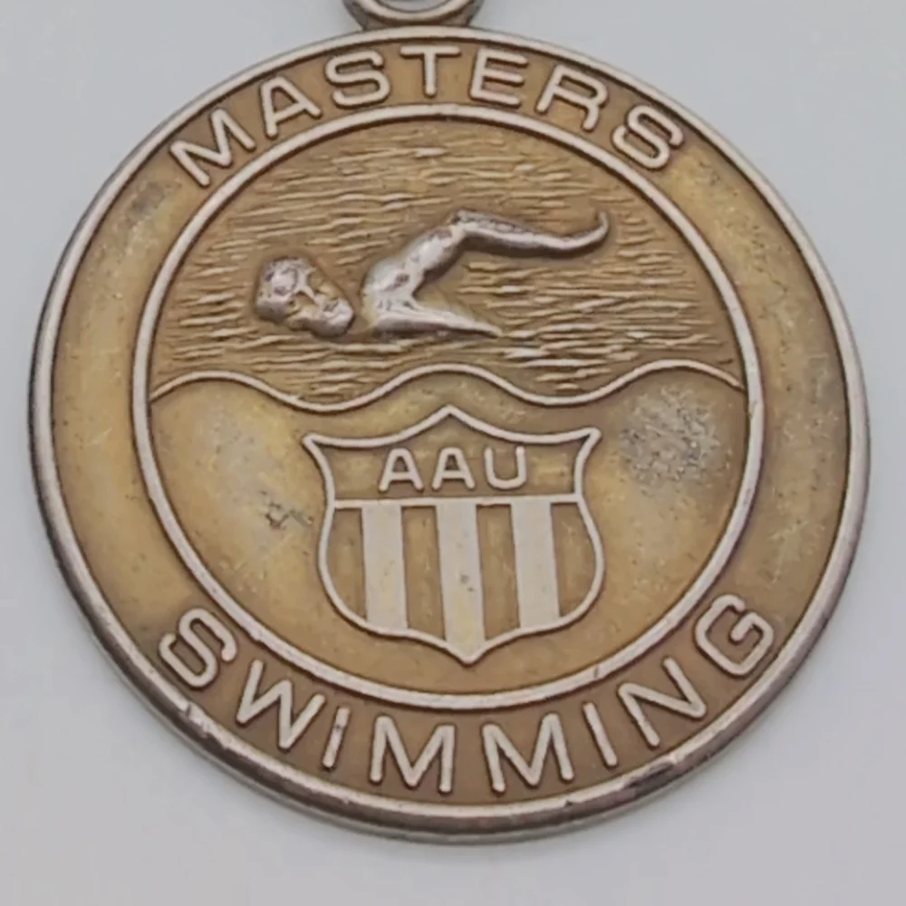 AAU Junior Olympics Masters Swimming Medal with Ribbon